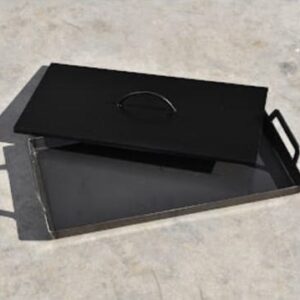 Plancha Bifera de Acero con Tapa