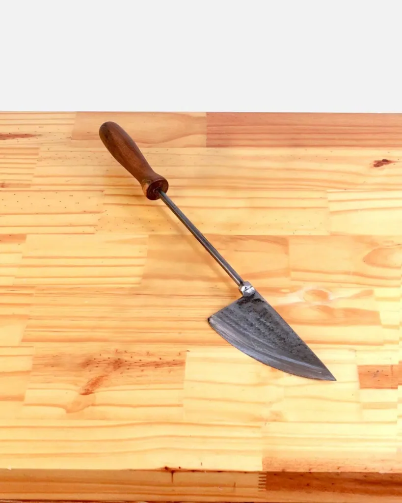 Cuchillo de Disco mango de madera Lapacho